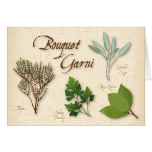 Herb Bouquet Recipe Greeting Card