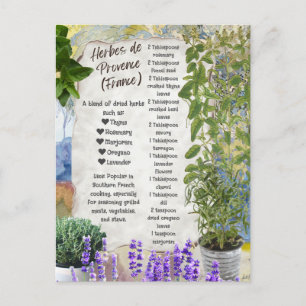 Herb de Provence Spice Mix Recipe French Postcard