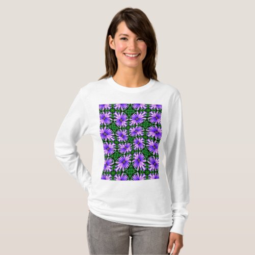 Herb Flower Pattern T_Shirt