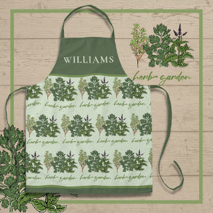 Herb Garden All-Over Print Apron