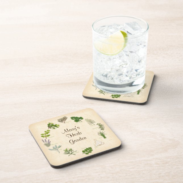 Herb Garden Coasters (Right Side)
