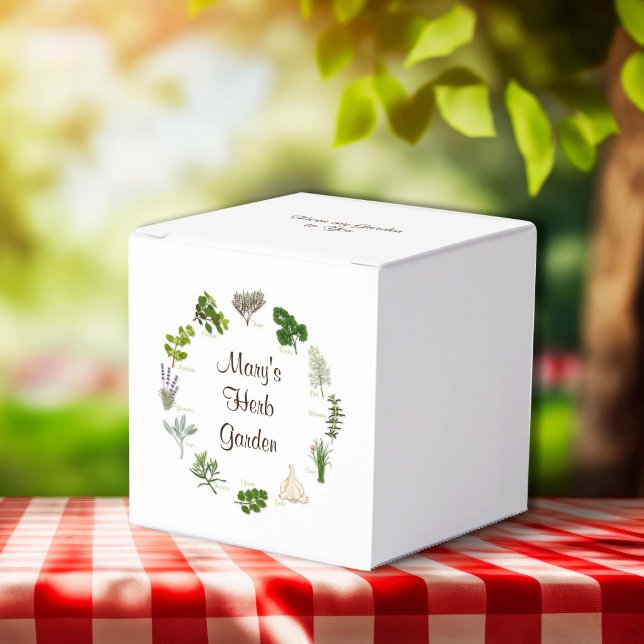 Herb Garden  Favor Boxes (Herb Garden Favor Boxes
Share your herb garden! Fill the favor boxes with fragrant, flavorful herbs.)