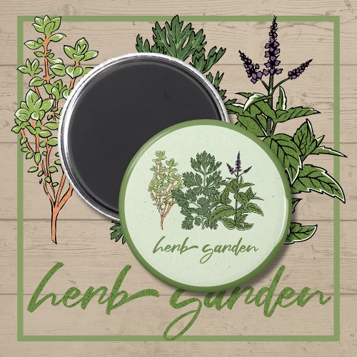 Herb Garden  Magnet