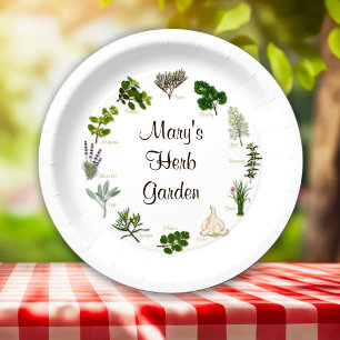 Herb Garden Party Paper Plates