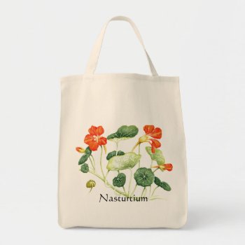 Herb Garden Series - Nasturtium Tote Bag by Spice at Zazzle