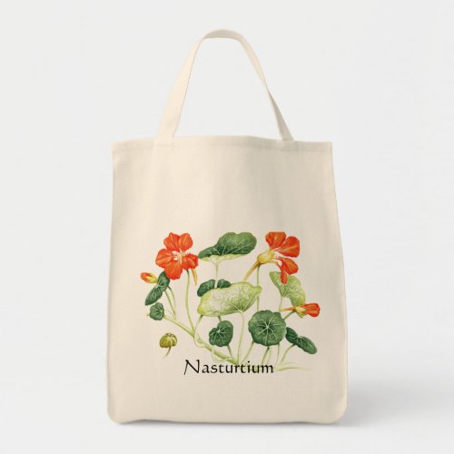 Herb Garden Series _ Nasturtium Tote Bag