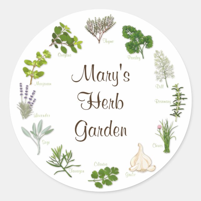 Herb Garden Stickers (Front)