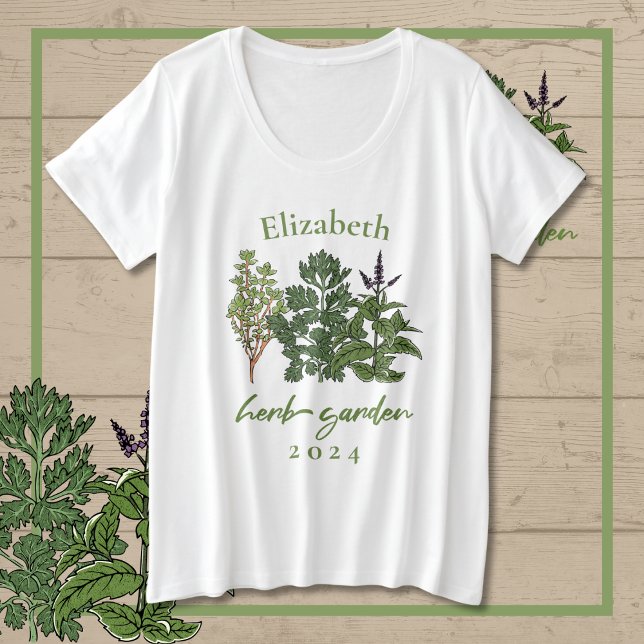 Herb Garden T-Shirt (Herb Garden Plus Size T-Shirt)