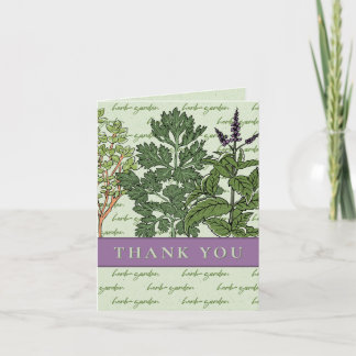 Herb Garden  Thank You Card