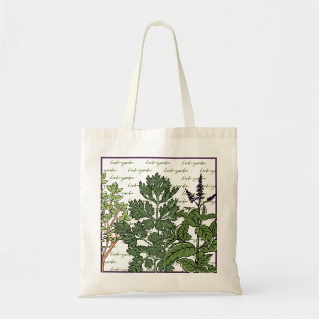 Herb Green Garden  Tote Bag (Front)