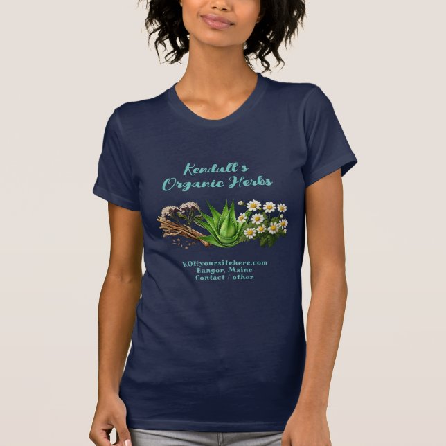 Herb Grower Business Name T-Shirt (Front)