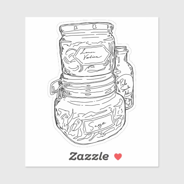 Herb Jars Sticker (Sheet)