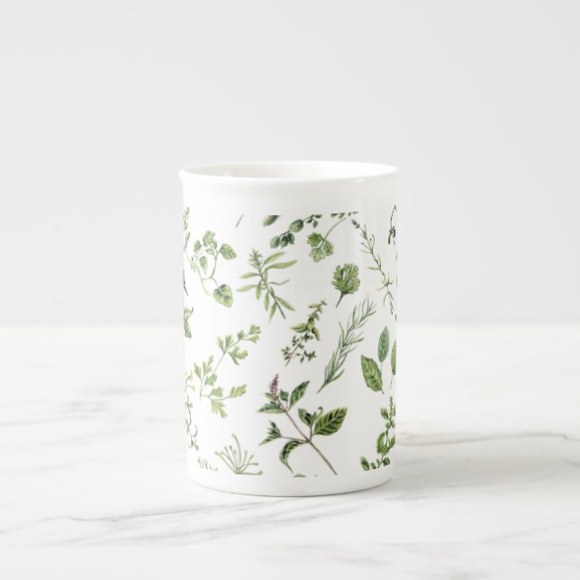 Herb patterned mug (Front)