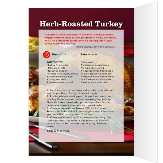 Herb Roasted Turkey (Inside (Left))