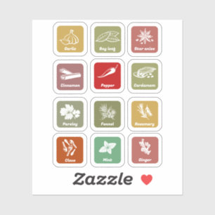 Herb & Spice Jar Labels for Your Pantry Sticker