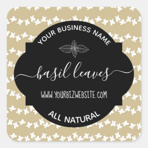 Herb & Spice Jar Product Label