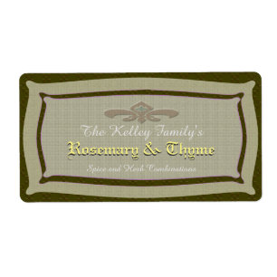Herb & Spice U Pick Color Product Label
