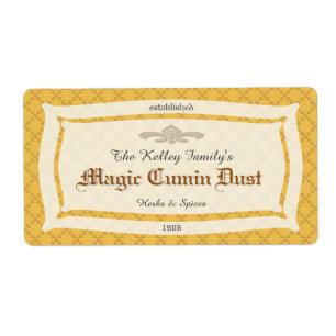 Herb & Spice U Pick Color Product with Date Label