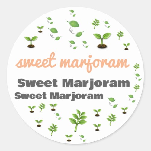 HERB WORD LABEL _ HERBSVEGETABLE _ SWEET MARJORAM