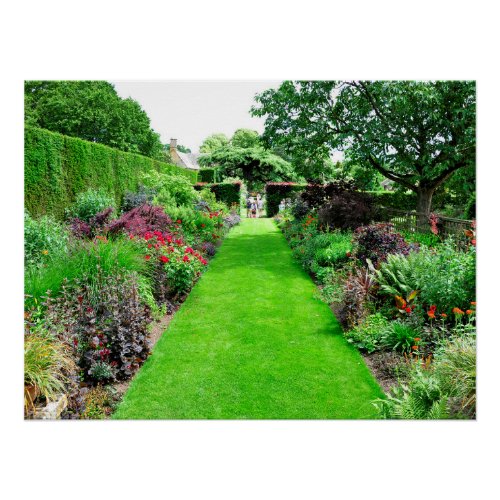 Herbaceous border poster