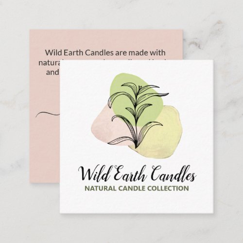 Herbal Abstract Logo Candle And Soap Business Card