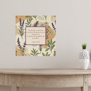 Herbal Blossoms Blessing Customizable  Poster