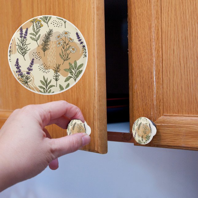 Herbal Blossoms Ceramic Knob (Creator Uploaded)