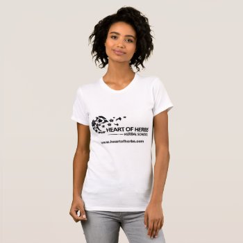Herbal Education For Life- Heart Of Herbs Logo T T-shirt by HeartofHerbsSchool at Zazzle