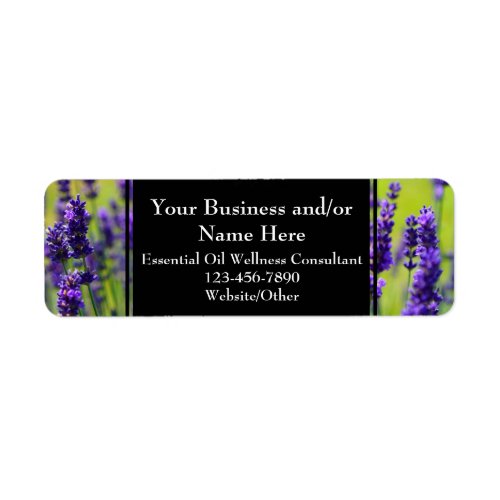 Herbal Essential Oil Business Bottle Contact Label