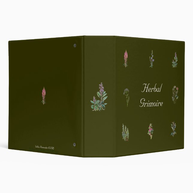 Herbal Grimoire Binder (Background)