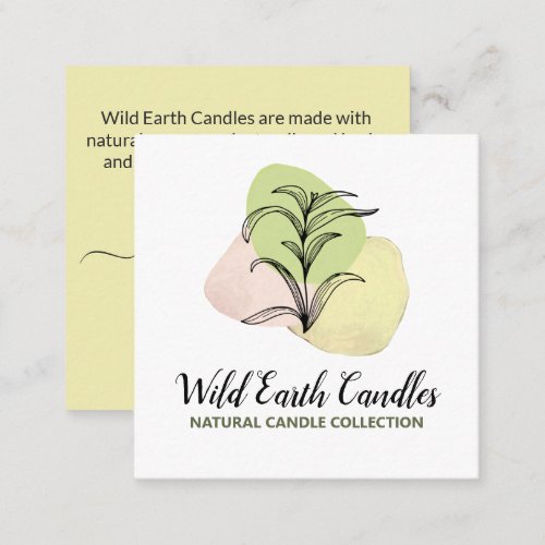 Herbal Organic Logo Soap And Candle Business Card