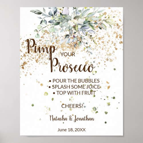 Herbal Pimp your Prosecco Bridal Shower Sign