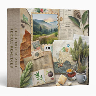 Herbal Remedies Field Notes Nature  3 Ring Binder