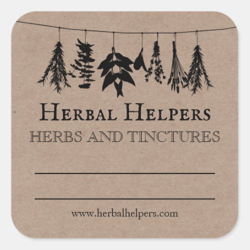 Herbal Remedy Tincture Labels