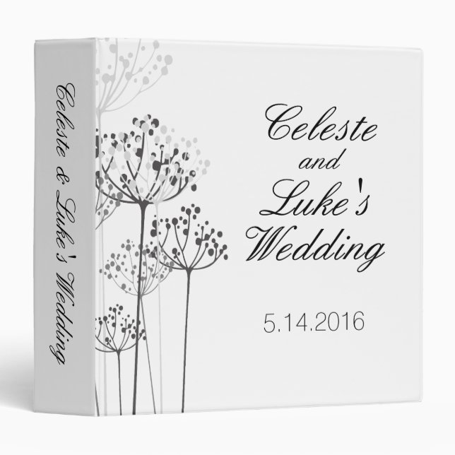 Herbal Rhapsody Wedding 3 Ring Binder (Front/Spine)