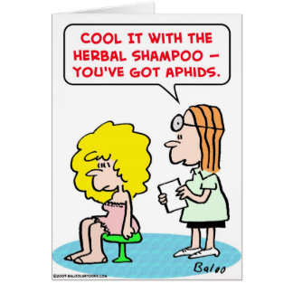 herbal shampoo aphids cards