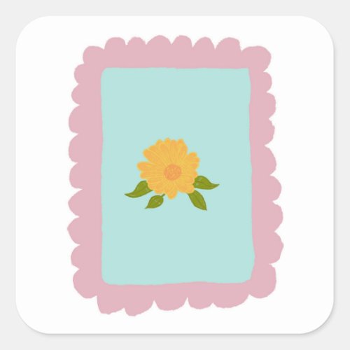 Herbal Stamp Series Calendula Sticker