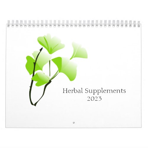 Herbal Supplements 2023 Calendar