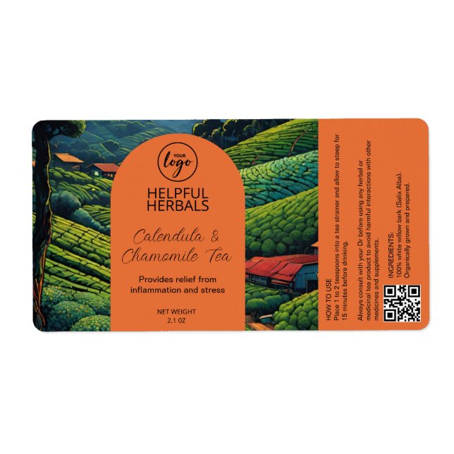 Herbal Tea Farm Labels (Front)