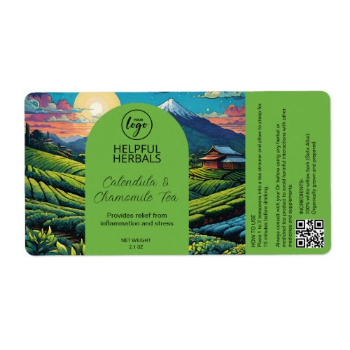 Herbal Tea Scenic Valley Labels
