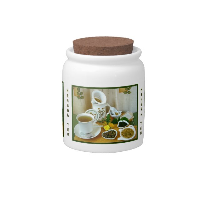 Herbal Teatime ~ Herb Tea Jar # 2 (Front)