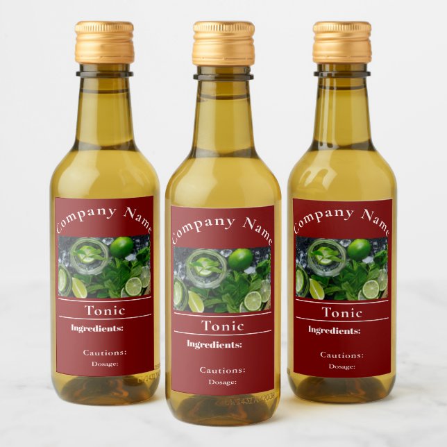 Herbal Tonic Label (Bottles)