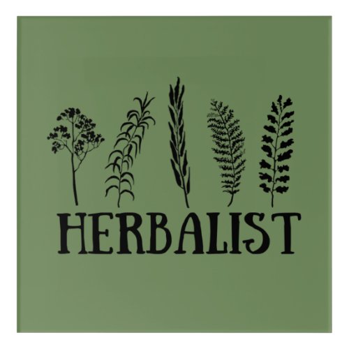herbalist acrylic print