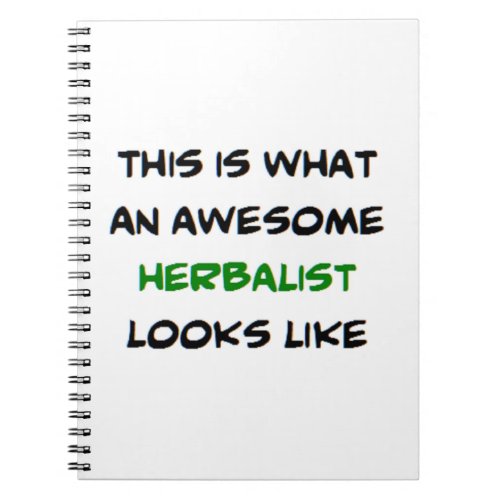 herbalist awesome notebook