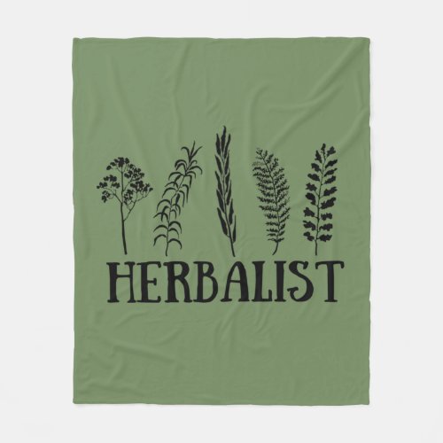 herbalist fleece blanket