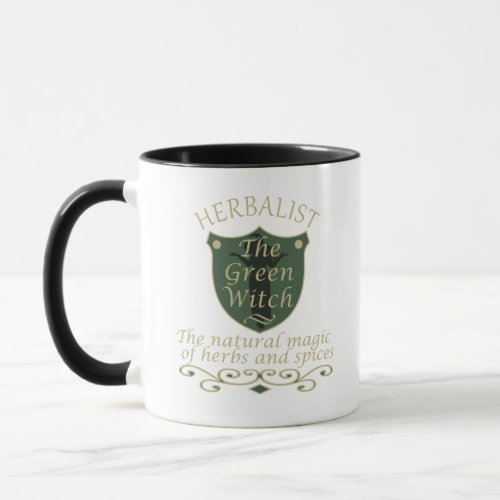 Herbalist green witch magic natural medicine mug