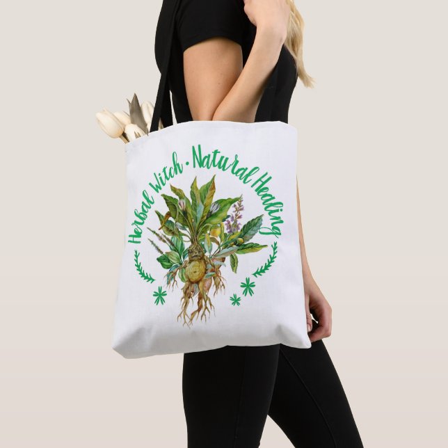 Herbalist Herbalism Herbs Plants Medicine Tote Bag (Close Up)