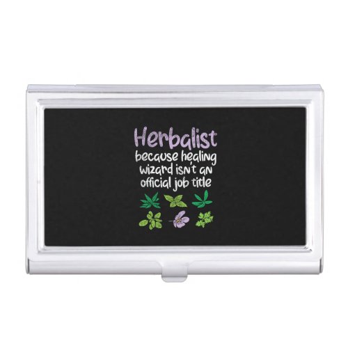 Herbalist Herbs Funny Business Card Case