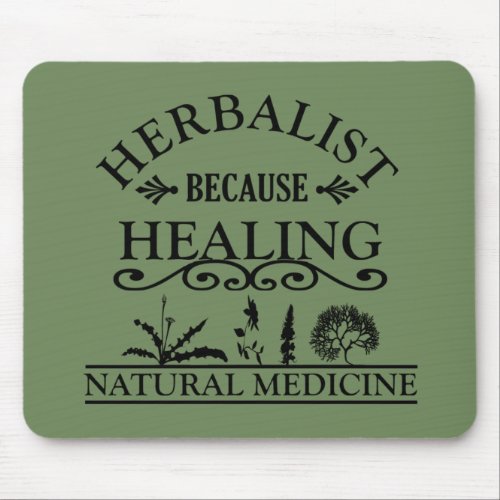 Herbalist natural medicine mouse pad