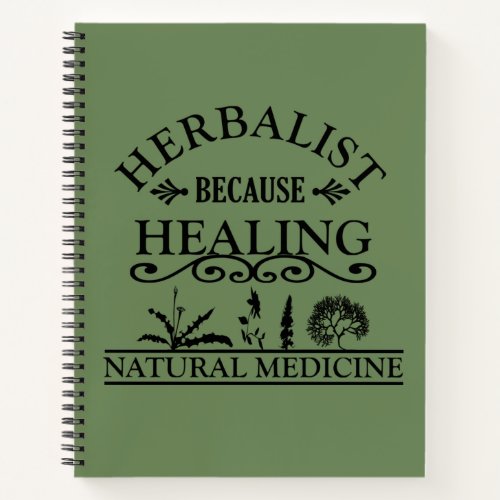 Herbalist natural medicine notebook